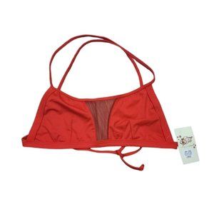 Red bikini top